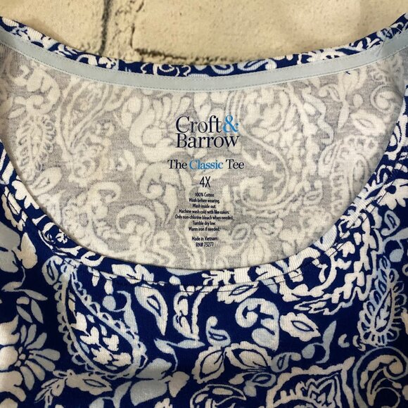 Croft & Barrow Classic Tee 4X - Picture 5 of 6